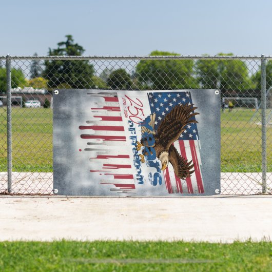 A bold, distressed illustration of a eagle spandoek (Insitu)