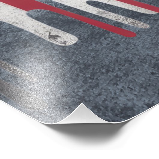 A bold, distressed illustration of an eagle foto afdruk (Hoek)