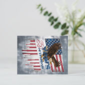 A bold illustration of an American symbol Briefkaart (Staand voorkant)