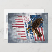 A bold illustration of an American symbol Briefkaart (Voorkant / Achterkant)