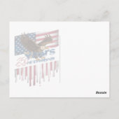 A bold illustration of an American symbol Briefkaart (Achterkant)