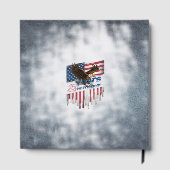 A bold,  illustration of an American symbol Gastenboek (Achterkant)