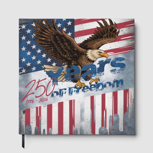 A bold,  illustration of an American symbol Gastenboek (Voorkant)