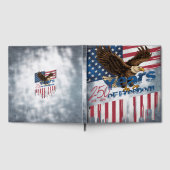 A bold,  illustration of an American symbol Gastenboek (Volledig)