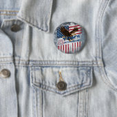 A bold illustration of an American symbol Ronde Button 5,7 Cm (In situ)