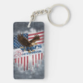 A bold illustration of an American symbol Sleutelhanger (achterkant)