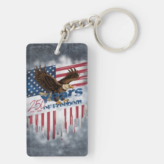 A bold illustration of an American symbol Sleutelhanger (achterkant)