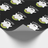 A-boo-cado Funny Avocado Pun Dark BG Cadeaupapier (Hoek)