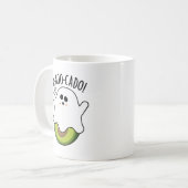 A-boo-cado Funny Avocado Pun Koffiemok (Voorkant links)