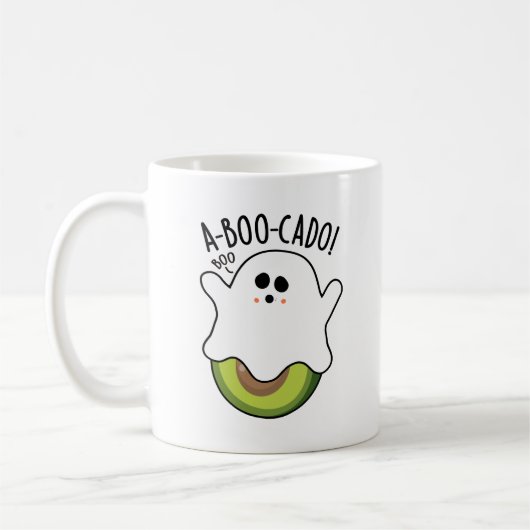 A-boo-cado Funny Avocado Pun Koffiemok (Links)