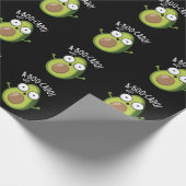 A-boo-cado Funny Avocado Scare Puns Dark BG Cadeaupapier (Hoek)