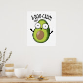 A-boo-cado Grappige Avocado Grappen om Bang van te Poster (Keuken)