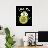 A-boo-cado Grappige Avocado Spelletjes om te Lache Poster (Thuiskantoor)