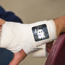 A BOO with a Boo Boo Halloween Ghost Vierkante Sticker