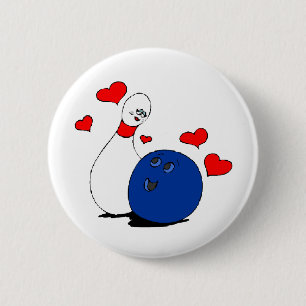 A bowlers love ronde button 5,7 cm