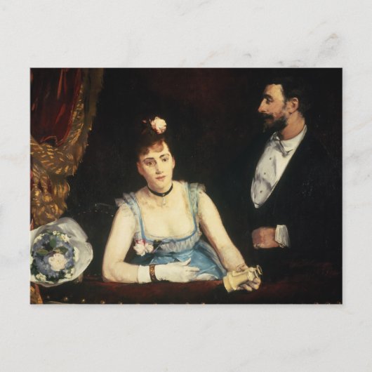 A Box bij het Italiaanse theater, 1874 Briefkaart (Voorkant)