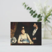 A Box bij het Italiaanse theater, 1874 Briefkaart (Staand voorkant)