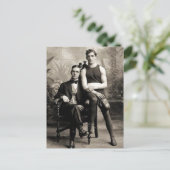 A Boxer en Zijne Gentleman Briefkaart (Staand voorkant)