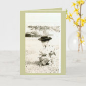 a boy and his first dog kaart (Gele Bloem)