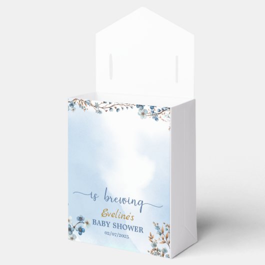 A Boy Is Brewing Tea Party Boy Baby shower Bedankdoosjes (Geopend)