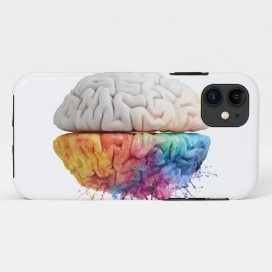 A brain divided between logical and creative sides Case-Mate iPhone case (Achterkant (horizontaal))