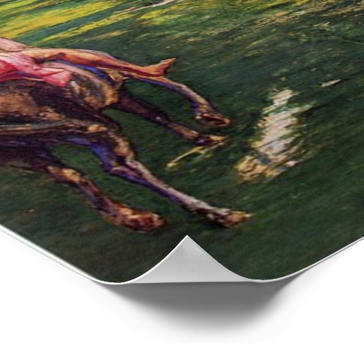 "A Bridle Path in Tahiti" - John La Farge Poster (Hoek)