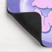 A Bright Bold mouse pad with a purple love design Muismat (Hoek)