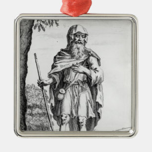 A British Druid, gegraveerd door van der Gucht, 17 Metalen Ornament
