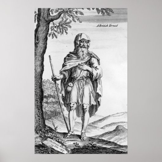 A British Druid, gegraveerd door van der Gucht, 17 Poster (Voorkant)