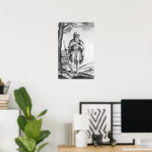 A British Druid, gegraveerd door van der Gucht, 17 Poster (Thuiskantoor)