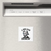 A-bro-ham Drinkin American Funny 4 juli Abe L Magneet (Insitu (Vaatwasser))
