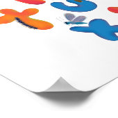 A Bug Collection Alphabet Children Wall Art Poster (Hoek)