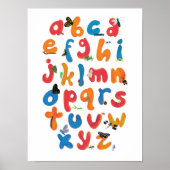 A Bug Collection Alphabet Children Wall Art Poster (Voorkant)
