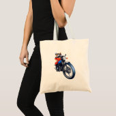 A BULLDOG RIDING BIKE TOTE BAG (Voorkant (product))