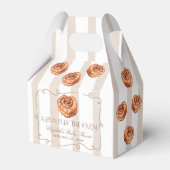 A Bun in the Oven Cinnamon Roll Theme Baby Shower Bedankdoosjes (Voorkant Zijde)