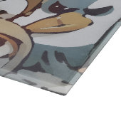 A Bunch of goofy grumpy cartoon birds Snijplank (Hoek)