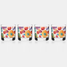 A Bunch of Splatter Whisky Glas