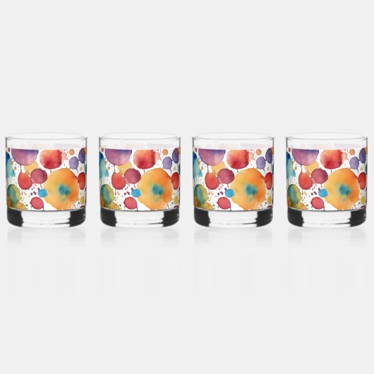 A Bunch of Splatter Whisky Glas (Voorkant)