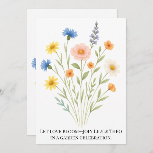 A burst of springtime joy kaart (Voorkant / Achterkant)