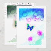 A Butterfly  Kaart (Voorkant / Achterkant)