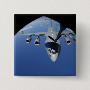 A C-17 Globemaster III ontvangt brandstof 2 Vierkante Button 5,1 Cm