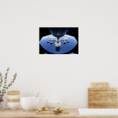 A C-17 Globemaster III ontvangt brandstof Poster (Keuken)