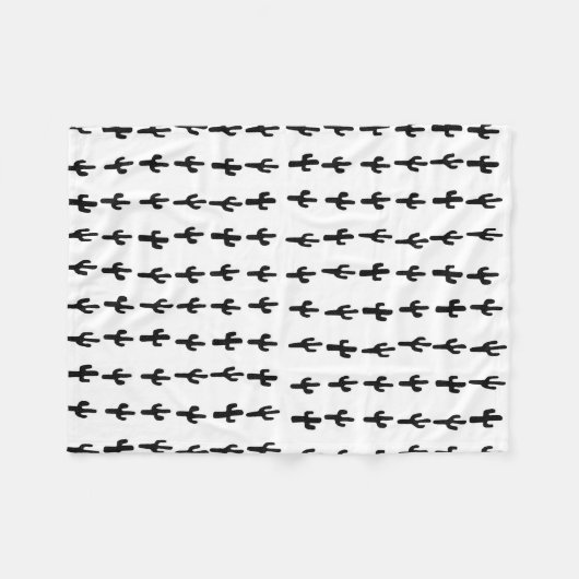 A Cactus Blanket Fleece Deken (Voorkant (Horizontaal))