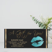 *A Cadeaubon  Blauwgroen lipstick (Staand voorkant)