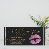 *A Cadeaubon voor roze lipstick Business 2 (Staand voorkant)