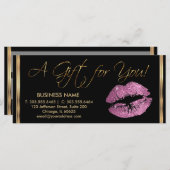 *A Cadeaubon voor roze lipstick Business 2 (Voorkant / Achterkant)