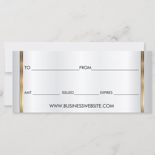 *A Cadeaubonnen Gold Lips (Achterkant)