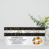 *A Cadeaubonnen Gold Lips (Staand voorkant)