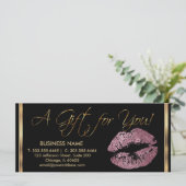 *A Cadeaubonnen Roze Roze Lipstick Business 2 (Staand voorkant)