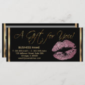 *A Cadeaubonnen Roze Roze Lipstick Business 2 (Voorkant / Achterkant)